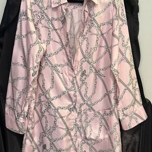 Zadig & Voltaire Pink Chain Print Mini Dress